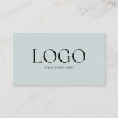 Benutzerdefinierter Firmenlogo-QR-Code Modern Mini Visitenkarte (Vorderseite)