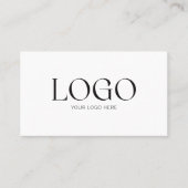 Benutzerdefinierter Firmenlogo-QR-Code Modern Mini Visitenkarte (Vorderseite)