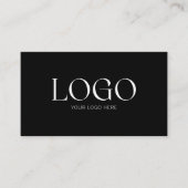 Benutzerdefinierter Firmenlogo-QR-Code Modern Mini Visitenkarte (Vorderseite)