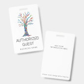 Benutzerdefinierter Firmenname Autorisiertes Gast- Ausweis (Vorder- & Rückseite)