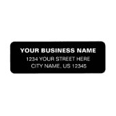 Benutzerdefinierter Firmenname Einfache schwarze R (Vorne)