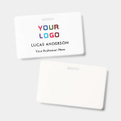 Benutzerdefinierter Firmenname Name des Mitarbeite Ausweis (Vorder- & Rückseite)