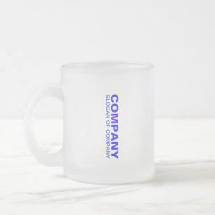 Benutzerdefinierter Firmenname & Slogan   Bestens  Mattglastasse