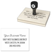 Benutzerdefinierter Firmenname und Rücksendeadress Gummistempel (Stempel)