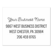 Benutzerdefinierter Firmenname und Rücksendeadress Gummistempel (Prägung)