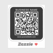 Benutzerdefinierter Firmenname Url QR-Code-Vorlage Aufkleber (Blatt)