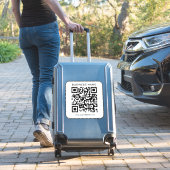 Benutzerdefinierter Firmenname Url QR-Codevorlage Aufkleber (Koffer Insitu)