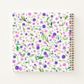 Benutzerdefinierter floraler Editor - Personalisie Notizblock (Rückseite)