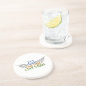 benutzerdefinierter FLY HIGH-Untersetzer Getränkeuntersetzer (Seite)