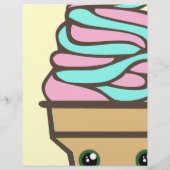 Benutzerdefinierter Flyer für den Eiscreme-Rave (Hinten)