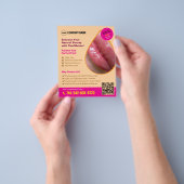 Benutzerdefinierter Flyer für Lippefiller (Gruppe)