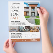 Benutzerdefinierter Flyer für Real-Anwesen-Eigensc (Hand)