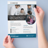 Benutzerdefinierter Flyer für Rechnungslegungsdien (Hand)