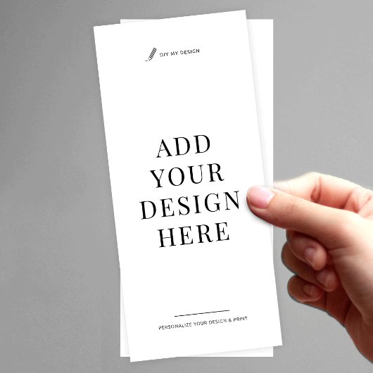 Benutzerdefinierter Flyerdruck 4x9" Laden Sie Ihr  Werbekarte