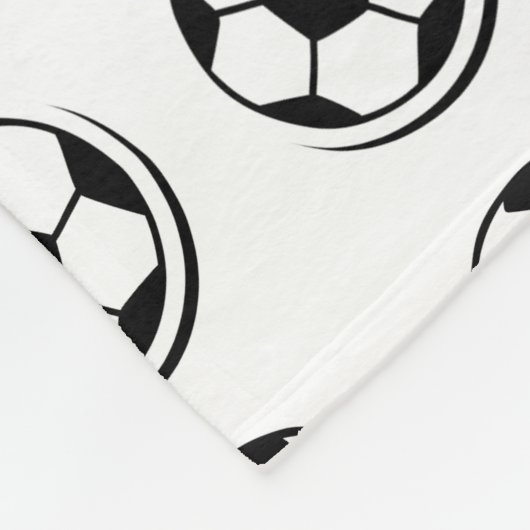 Benutzerdefinierter Football-Druckbildspieler Fleecedecke (Ecke)