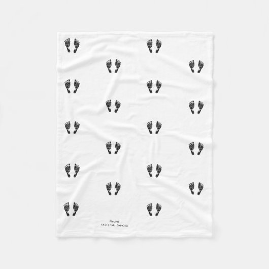 Benutzerdefinierter Footprint | Hochladen des Baby Fleecedecke (Vorderseite)