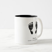 Benutzerdefinierter Footprint | Hochladen des Baby Zweifarbige Tasse (VorderseiteRechts)