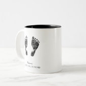 Benutzerdefinierter Footprint | Hochladen des Baby Zweifarbige Tasse (Vorderseite Links)