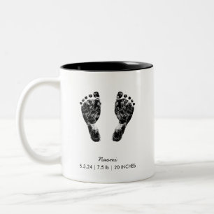 Benutzerdefinierter Footprint Hochladen des Baby Zweifarbige Tasse