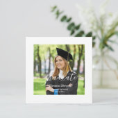 Benutzerdefinierter Foto-Abschluss Einladung (Stehend Vorderseite)