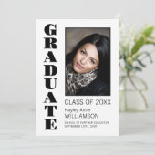 Benutzerdefinierter Foto-Abschluss für modernen Sc Ankündigung (Stehend Vorderseite)