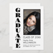 Benutzerdefinierter Foto-Abschluss für modernen Sc Ankündigung (Vorne/Hinten)