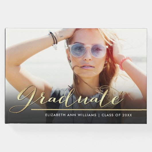 Benutzerdefinierter Foto-Abschluss Gästebuch (Vorderseite)