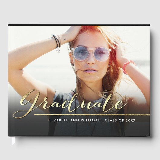 Benutzerdefinierter Foto-Abschluss Gästebuch (Vorderseite)