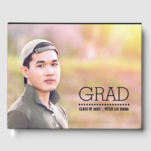 Benutzerdefinierter Foto-Abschluss Gästebuch (Vorderseite)