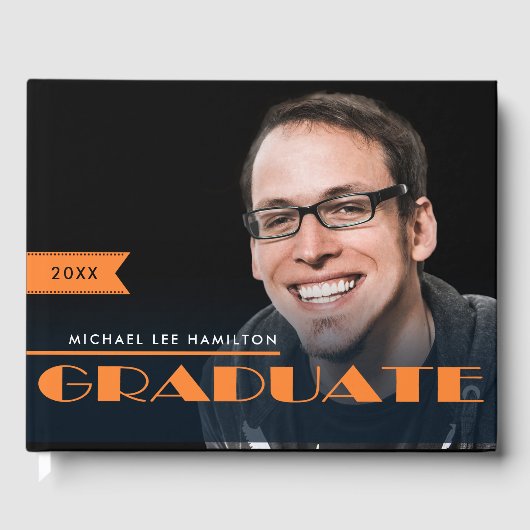 Benutzerdefinierter Foto-Abschluss Gästebuch (Vorderseite)