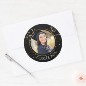 Benutzerdefinierter Foto-Abschluss Runder Aufkleber (Umschlag)