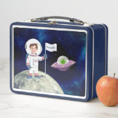 Benutzerdefinierter Foto-Bereich auf Mondkids Metall Brotdose (Beispiel)