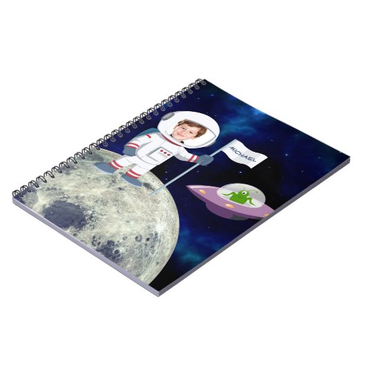 Benutzerdefinierter Foto-Bereich auf Mondkids Notizblock (Linke Seite)