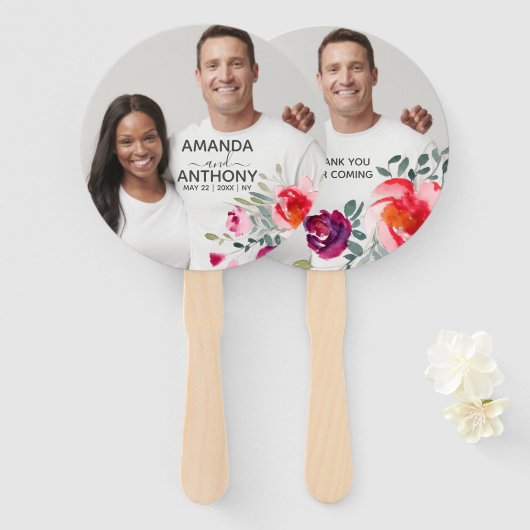 Benutzerdefinierter Foto-Blume und manueller Lüfte Fächer (Vorne und Hinten)