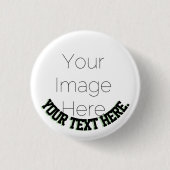 Benutzerdefinierter Foto-Button Pin – Text-Abzeich Button (Vorderseite)
