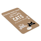 Benutzerdefinierter Foto Cat Planning Escape Door Magnet (Rechte Seite)