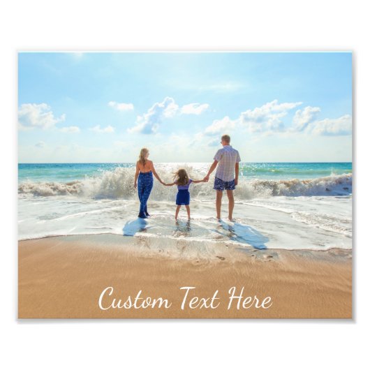 Benutzerdefinierter Foto Drucken mit Text (Vorne)