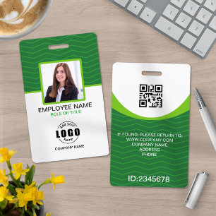 Benutzerdefinierter Foto-Firmenmitarbeiter-QR-Code Ausweis