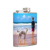 Benutzerdefinierter Foto-Flasche mit Ihren Begleit Flachmann (Rechts)