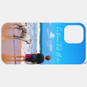 Benutzerdefinierter Foto Fotos mit Begleitern Case-Mate iPhone Hülle (Hinten (horizontal))