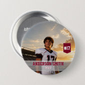 Benutzerdefinierter Foto-Fußball-MVP-Button-Anstec Button (Vorne & Hinten)