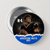 Benutzerdefinierter Foto-Fußball-MVP-Button-Pin Button (Vorne & Hinten)