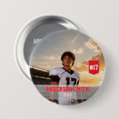 Benutzerdefinierter Foto-Fußball-MVP-Button-Pin Button (Vorne & Hinten)