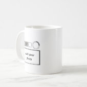 Benutzerdefinierter Foto-Gamecontroller-Doodle-Rah Kaffeetasse (Vorderseite Links)