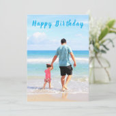 Benutzerdefinierter Foto Geburtstagskarte Ihre Fot (Stehend Vorderseite)