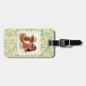 Benutzerdefinierter Foto Hintergrund mit Muscheln. Gepäckanhänger (Vorderseite horizontal)