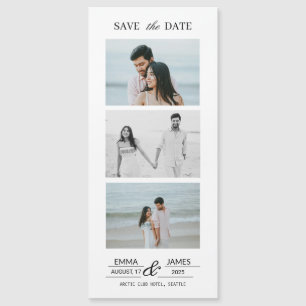 Benutzerdefinierter Foto-Hochzeits-Save-the-Date-M Magnetkarte