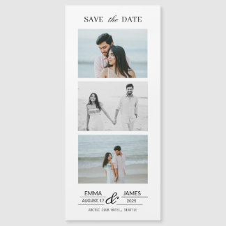 Benutzerdefinierter Foto-Hochzeits-Save-the-Date-M Magnetkarte