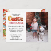 Benutzerdefinierter Foto Holiday Cookie Exchange Einladung (Vorne/Hinten)