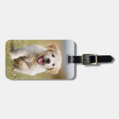 Benutzerdefinierter Foto Hund Lover Pet Welpe Pers Gepäckanhänger (Vorderseite horizontal)